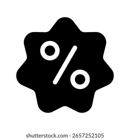 Ilustración de diseño de símbolo de Vector de icono de descuento