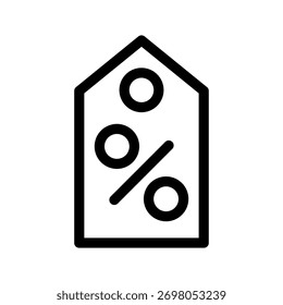 Ilustración de diseño de símbolo de Vector de icono de descuento