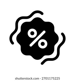 Ilustración de diseño de símbolo de Vector de icono de descuento