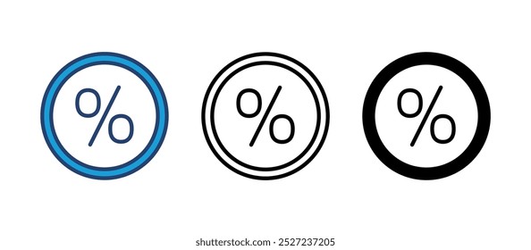 Discount icon vector. Discount tag icon. 