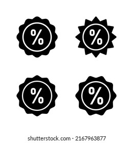 Discount icon vector. Discount tag sign and symbol