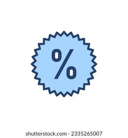 Discount icon vector. Discount tag sign and symbol