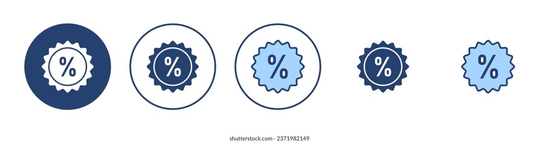 Discount icon vector. Discount tag sign and symbol