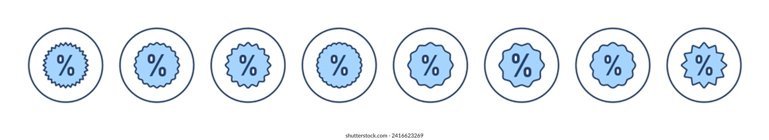 Discount icon vector. Discount tag sign and symbol