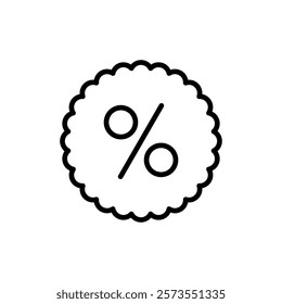 Discount icon vector. Discount tag sign and symbol