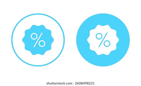 Discount icon vector. Discount tag sign and symbol