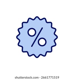 Discount icon vector. Discount tag sign and symbol