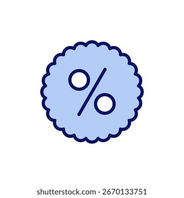 Vector de icono de descuento. Etiqueta de descuento signo y símbolo