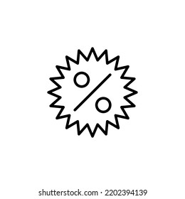 Vector de iconos de descuento para aplicaciones web y móviles. Signo de etiqueta de descuento y símbolo