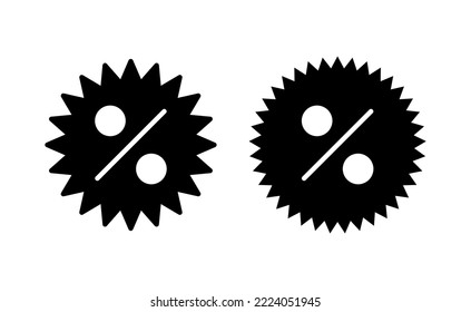 Discount icon vector for web and mobile app. Discount tag sign and symbol