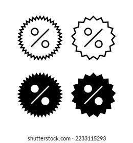 Discount icon vector for web and mobile app. Discount tag sign and symbol