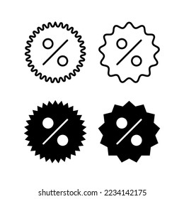 Discount icon vector for web and mobile app. Discount tag sign and symbol