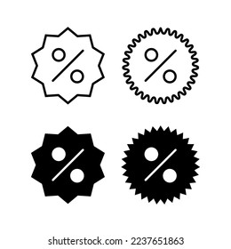 Discount icon vector for web and mobile app. Discount tag sign and symbol