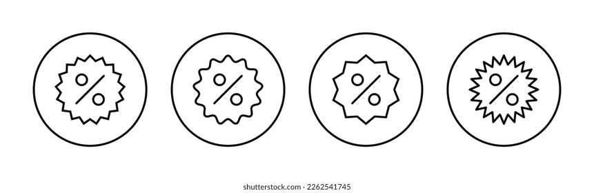 Discount icon vector for web and mobile app. Discount tag sign and symbol