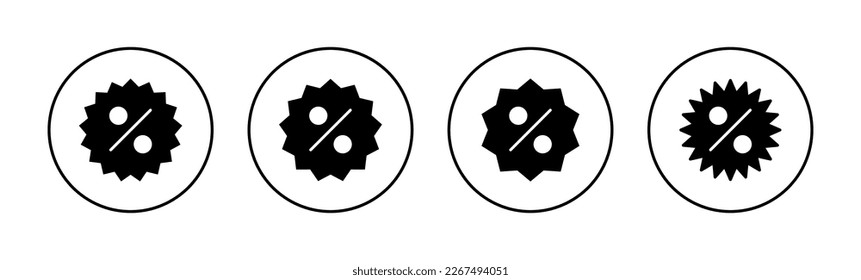 Discount icon vector for web and mobile app. Discount tag sign and symbol