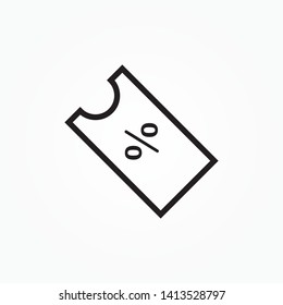 Discount Icons . Discount icon in trendy flat style isolated on background. Discount icon page symbol for your web site design Discount icon logo, app, UI. 