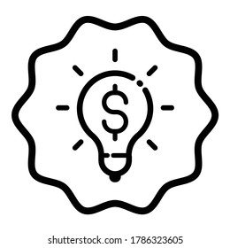 Discount Idea Flat Icon Isolated On White Background