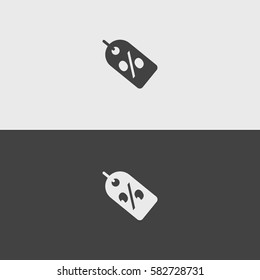 Discount label  black and white icons.illustration isolated vector sign symbol 