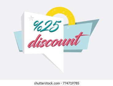 Discount Label Design Concept