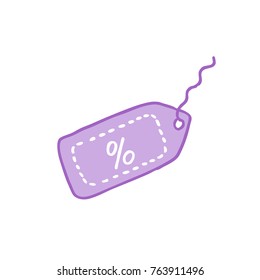 discount label doodle icon