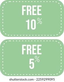 Discount label for element design