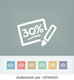 Discount label icon