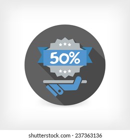 Discount label icon