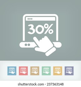 Discount label icon