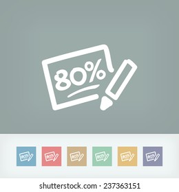 Discount label icon