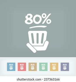Discount label icon