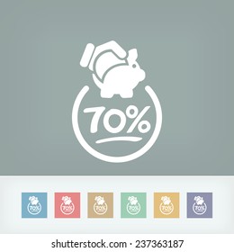 Discount label icon