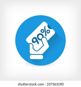 Discount label icon