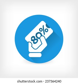 Discount label icon