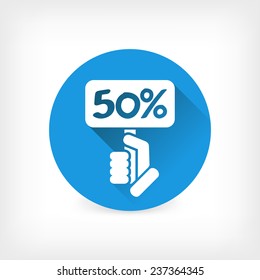 Discount label icon