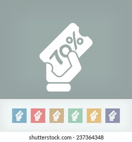 Discount label icon