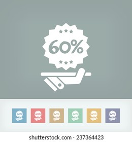 Discount label icon
