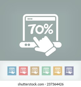 Discount label icon