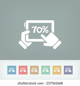 Discount label icon