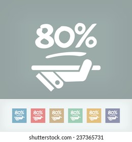 Discount label icon