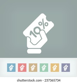 Discount label icon