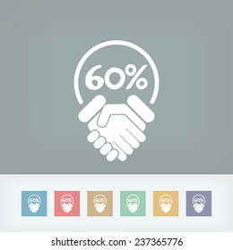 Discount label icon