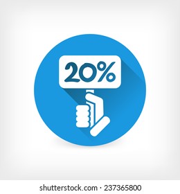 Discount label icon