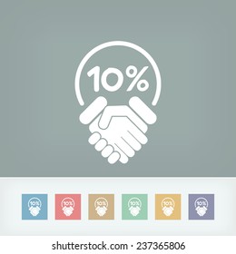 Discount label icon