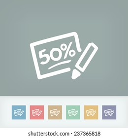 Discount label icon