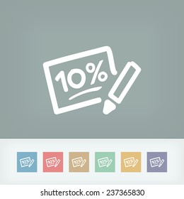 Discount label icon