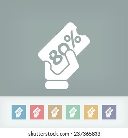 Discount label icon