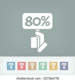 Discount label icon