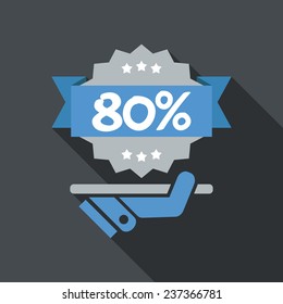 Discount label icon