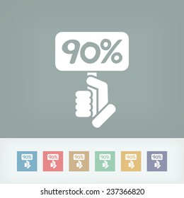 Discount label icon
