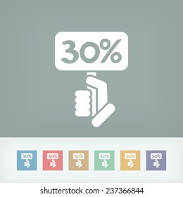 Discount label icon